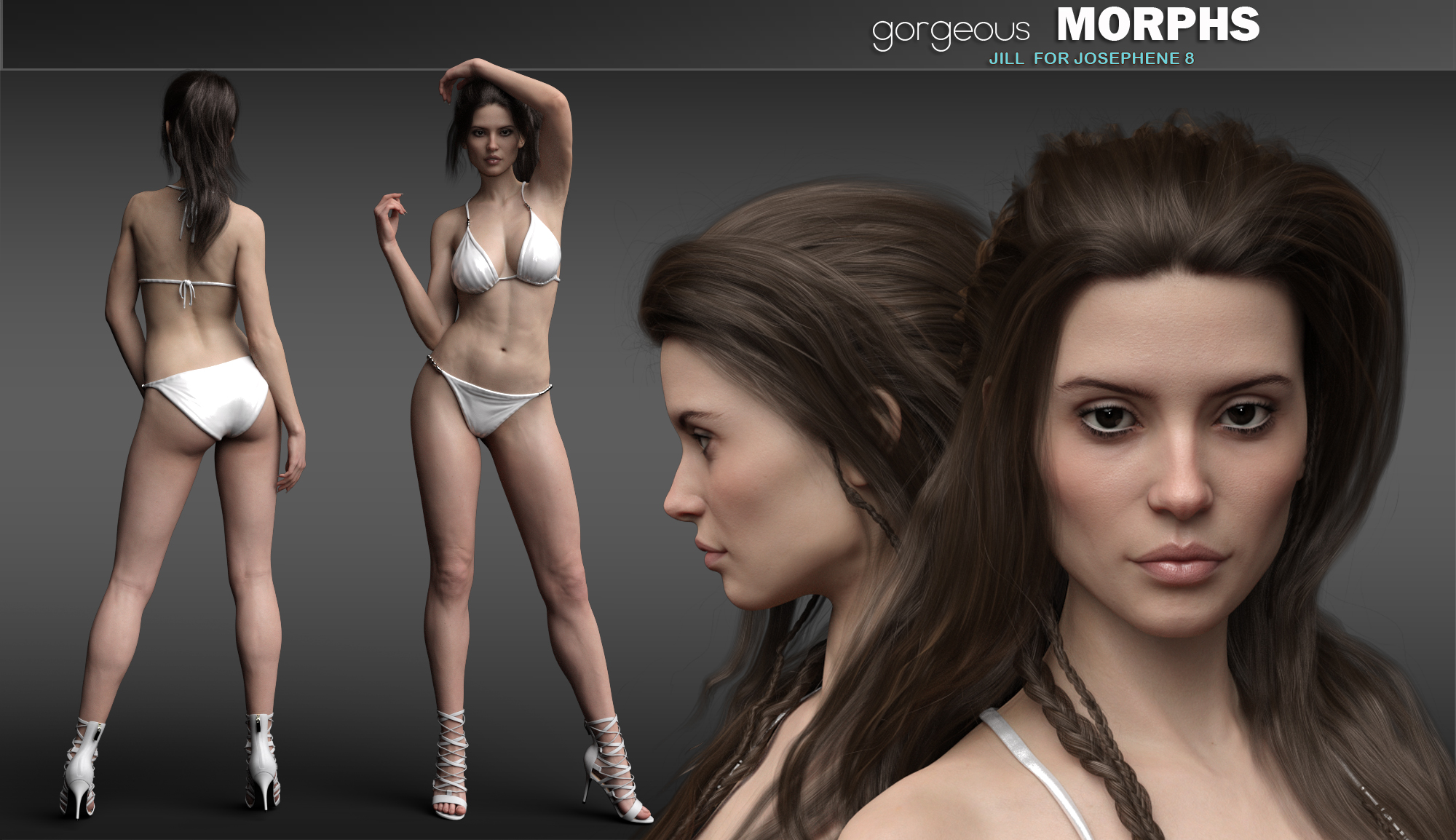 Gorgeous Morphs for Josephene 8 by: P3Design, 3D Models by Daz 3D