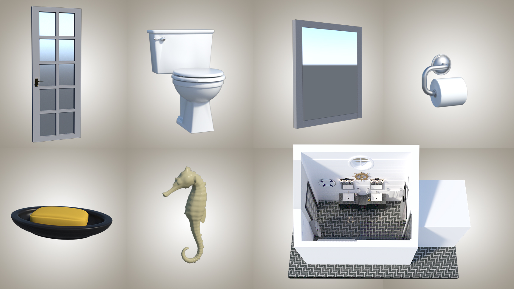 Regatta Bathroom by: kubramatic, 3D Models by Daz 3D