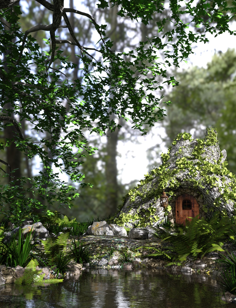 Tree Stump Garden Tree Stump Garden by: Tim82, 3D Models by Daz 3D