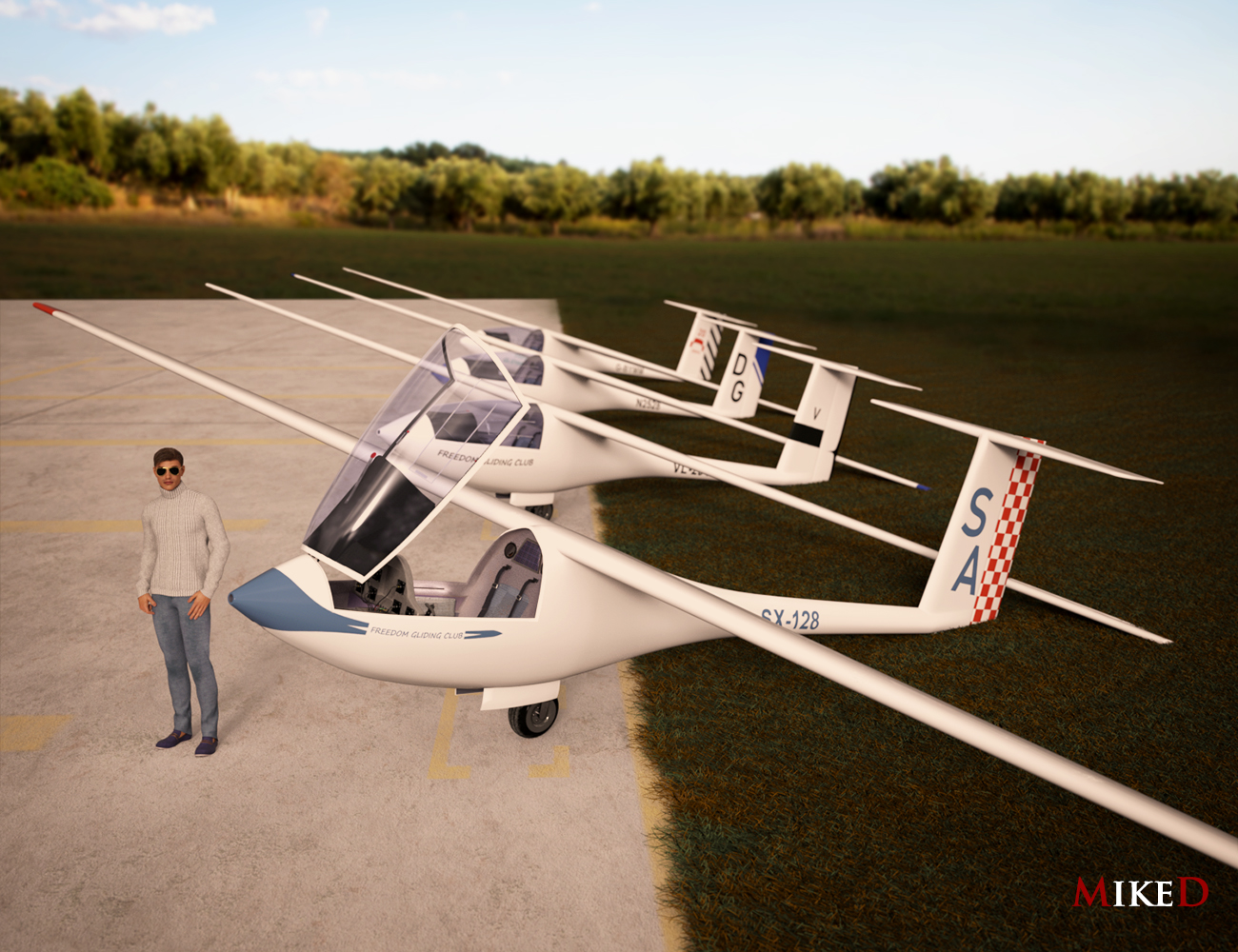 MD Glider by: MikeD, 3D Models by Daz 3D
