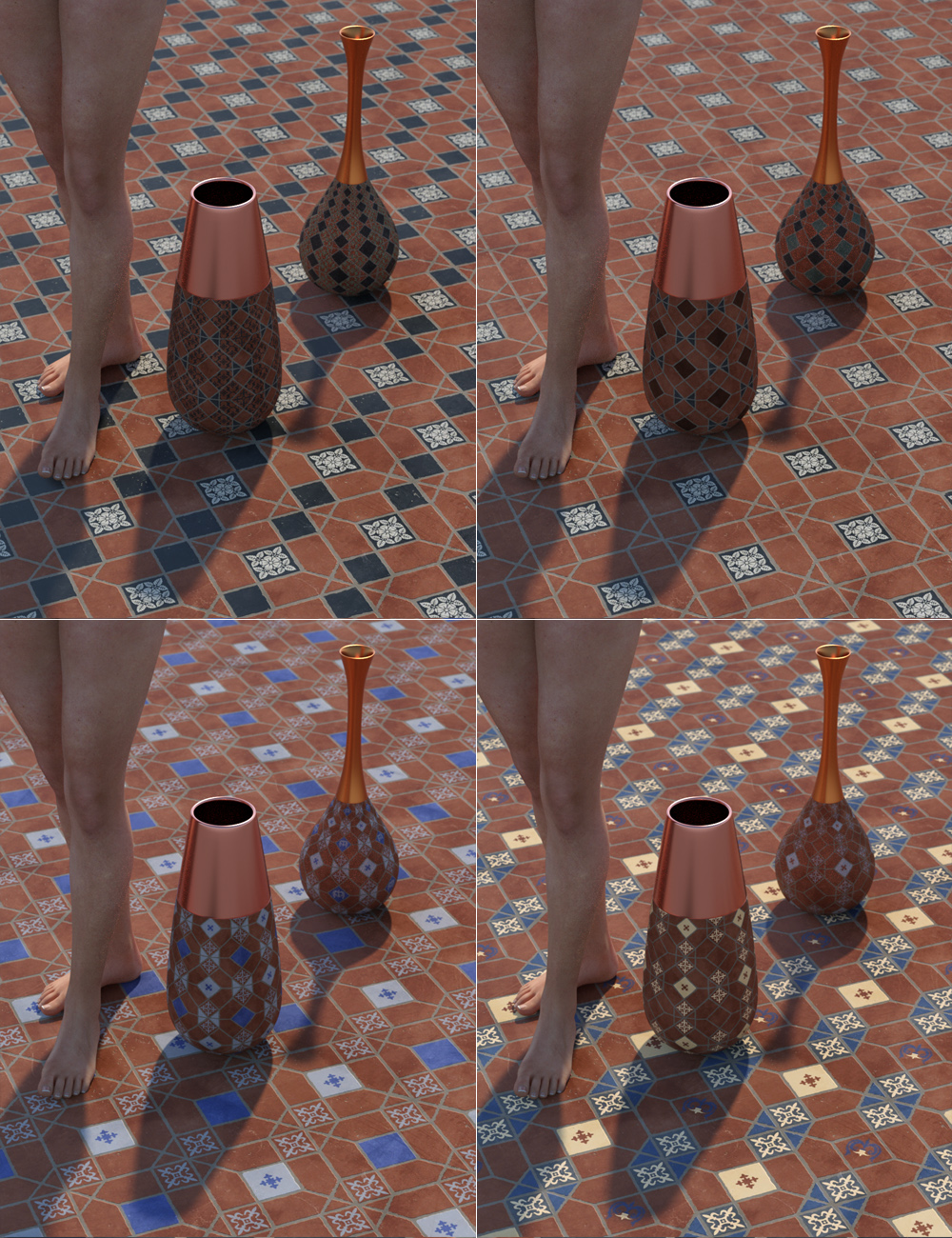 Medieval Inspired Floor Tile Shaders Vol 3 by: ForbiddenWhispers, 3D Models by Daz 3D