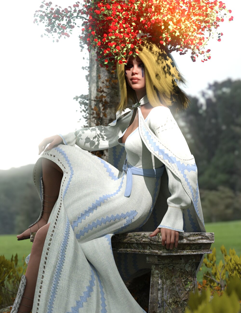 dForce Seasons Maiden Outfit for Genesis 8 Female dForce Seasons Maiden Outfit for Genesis 8 Female by: Sixus1 Media, 3D Models by Daz 3D
