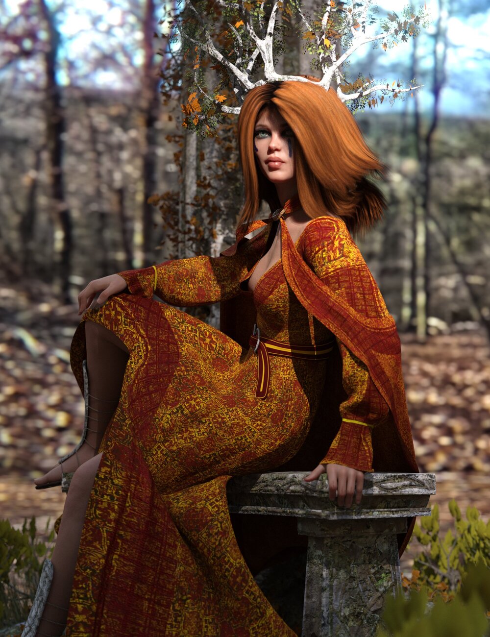 dForce Seasons Maiden Outfit for Genesis 8 Female dForce Seasons Maiden Outfit for Genesis 8 Female by: Sixus1 Media, 3D Models by Daz 3D