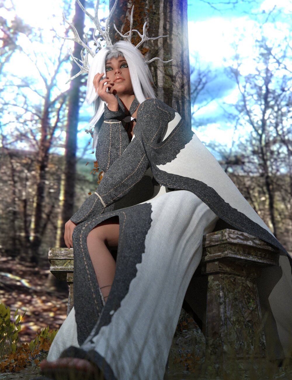 dForce Seasons Maiden Outfit for Genesis 8 Female dForce Seasons Maiden Outfit for Genesis 8 Female by: Sixus1 Media, 3D Models by Daz 3D