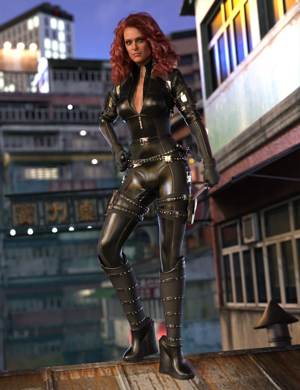 Trinity Wolf Outfit for Genesis 8 Female(s) by: Barbara BrundonMoonscape GraphicsSade, 3D Models by Daz 3D