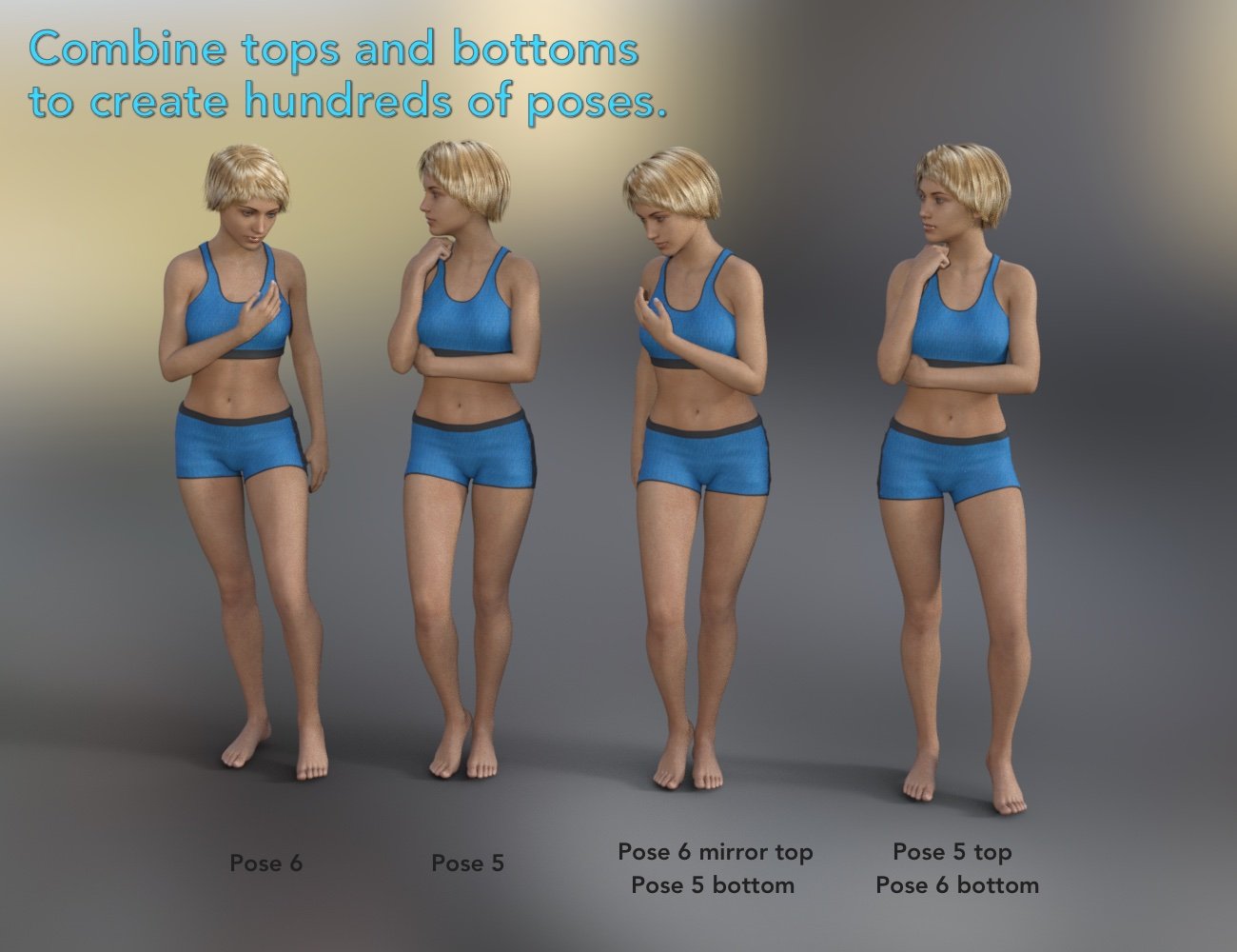 Simply Standing Poses for Genesis 8 Simply Standing Poses for Genesis 8 by: Neil Clennan, 3D Models by Daz 3D