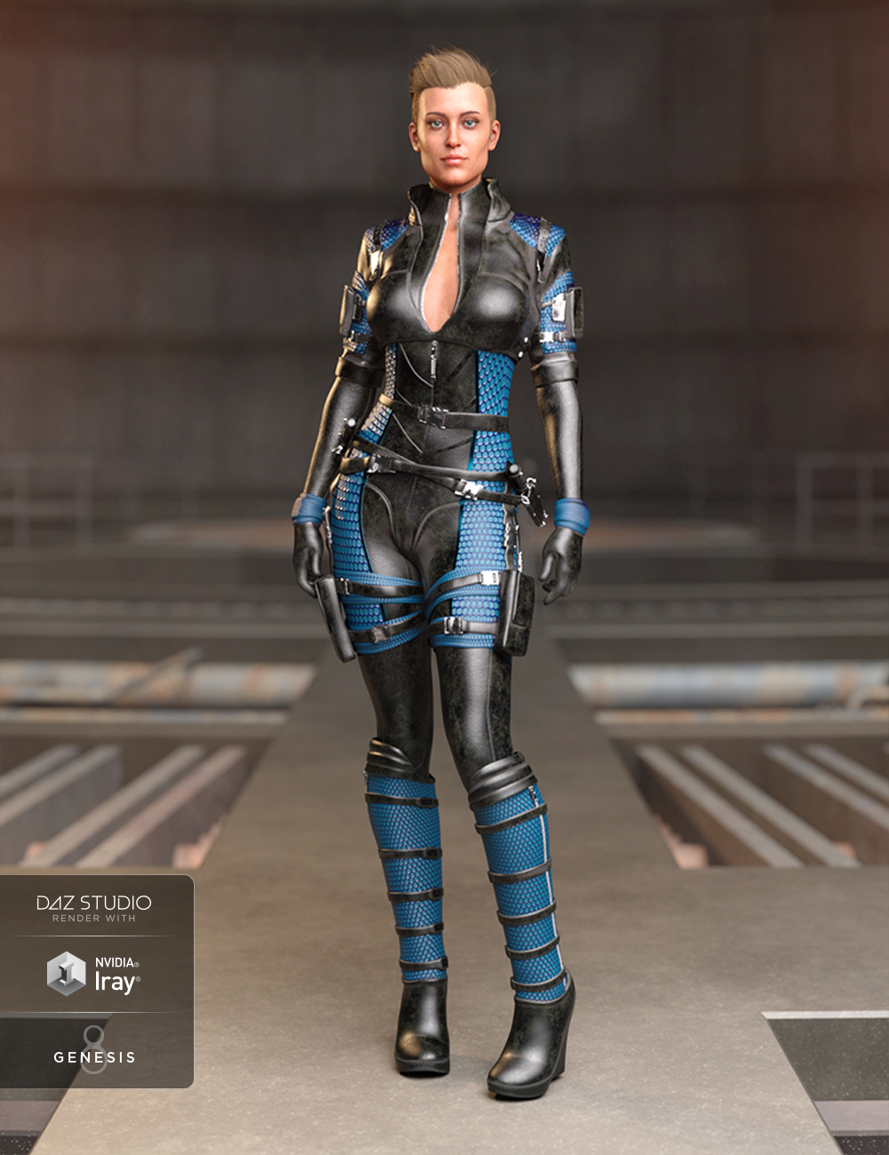 Trinity Wolf Outfit Textures by: Moonscape GraphicsSade, 3D Models by Daz 3D