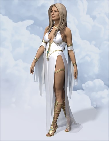 dForce Ethereal Goddess Outfit for Genesis 8 Female(s) by: , 3D Models by Daz 3D