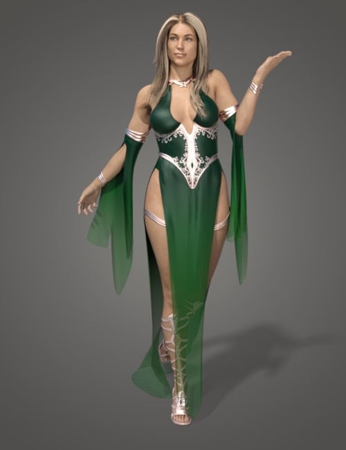 dForce Ethereal Goddess Outfit for Genesis 8 Female(s) by: , 3D Models by Daz 3D