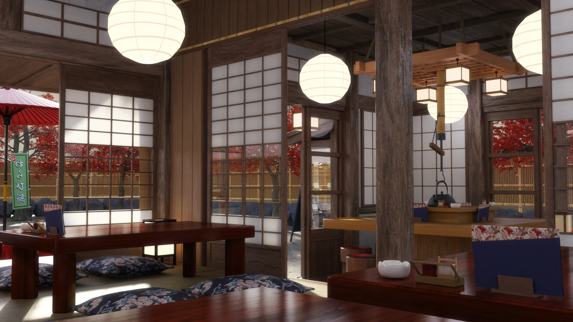Traditional Japanese Tea Shop Daz 3D