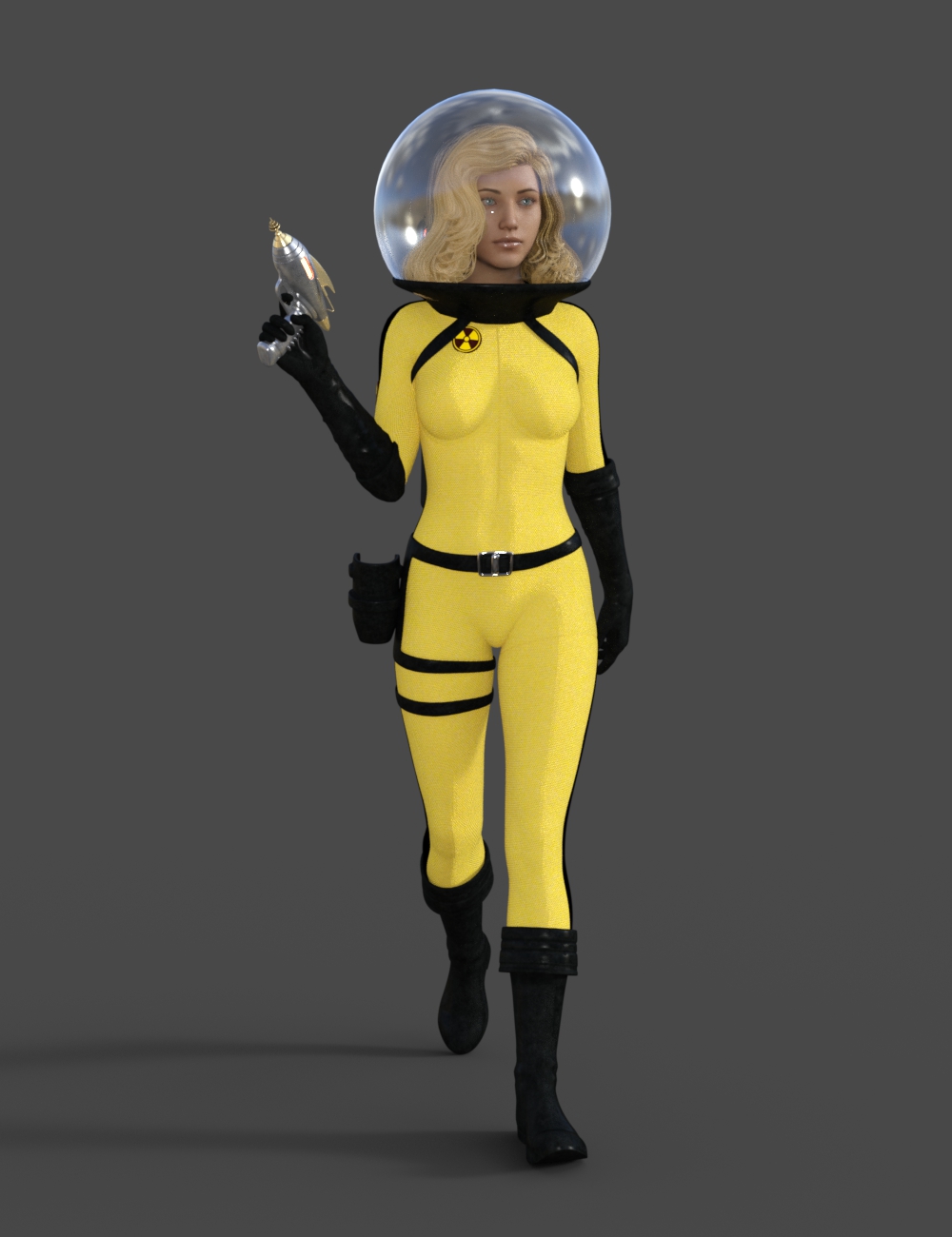 Sci-Fi Retro Space Suit for Genesis 8 Female(s)