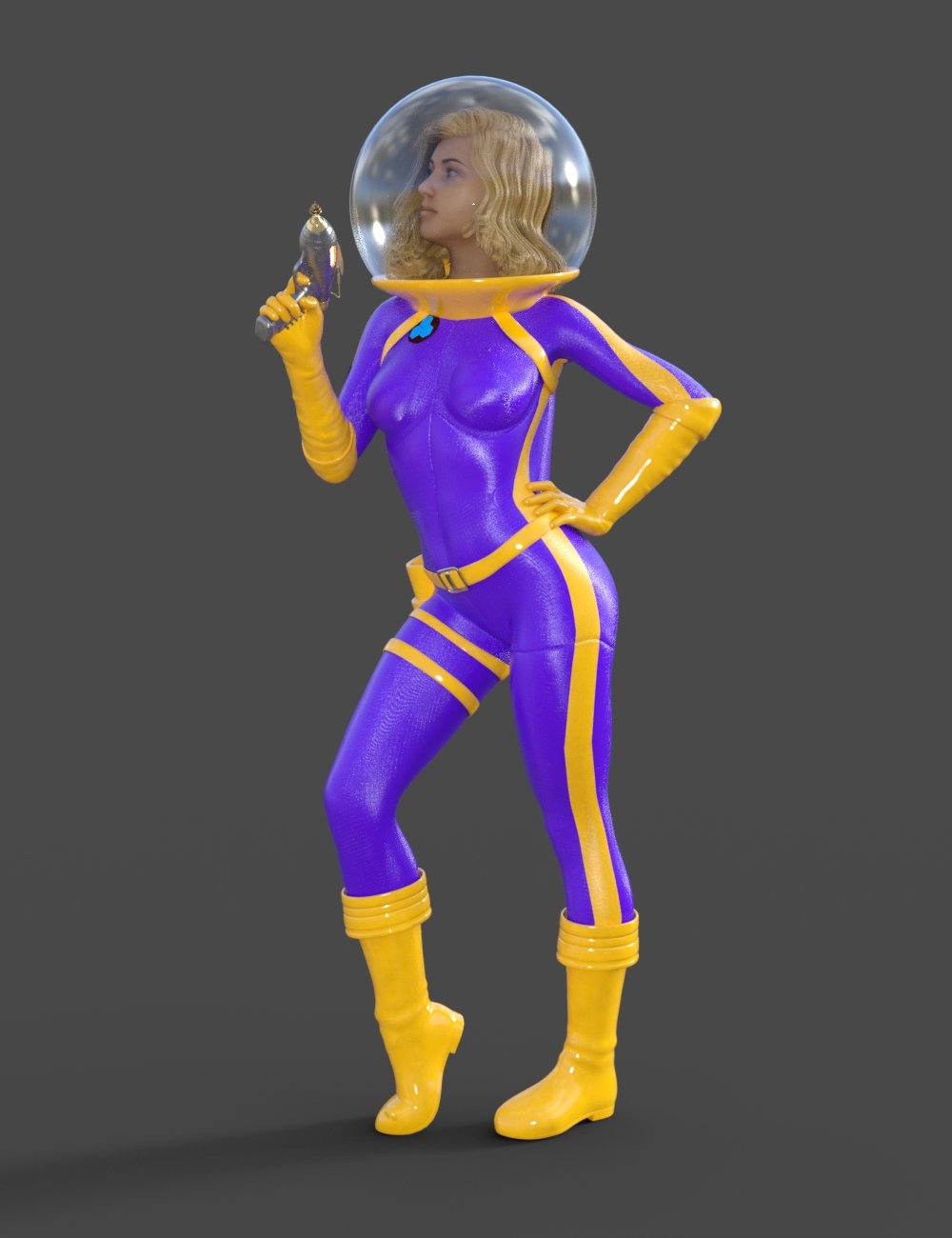 Sci-Fi Retro Space Suit for Genesis 8 Female(s) by: AcharyaPolina, 3D Models by Daz 3D