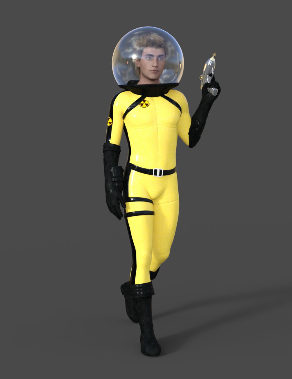 Sci-Fi Retro Space Suit for Genesis 8 Male(s)