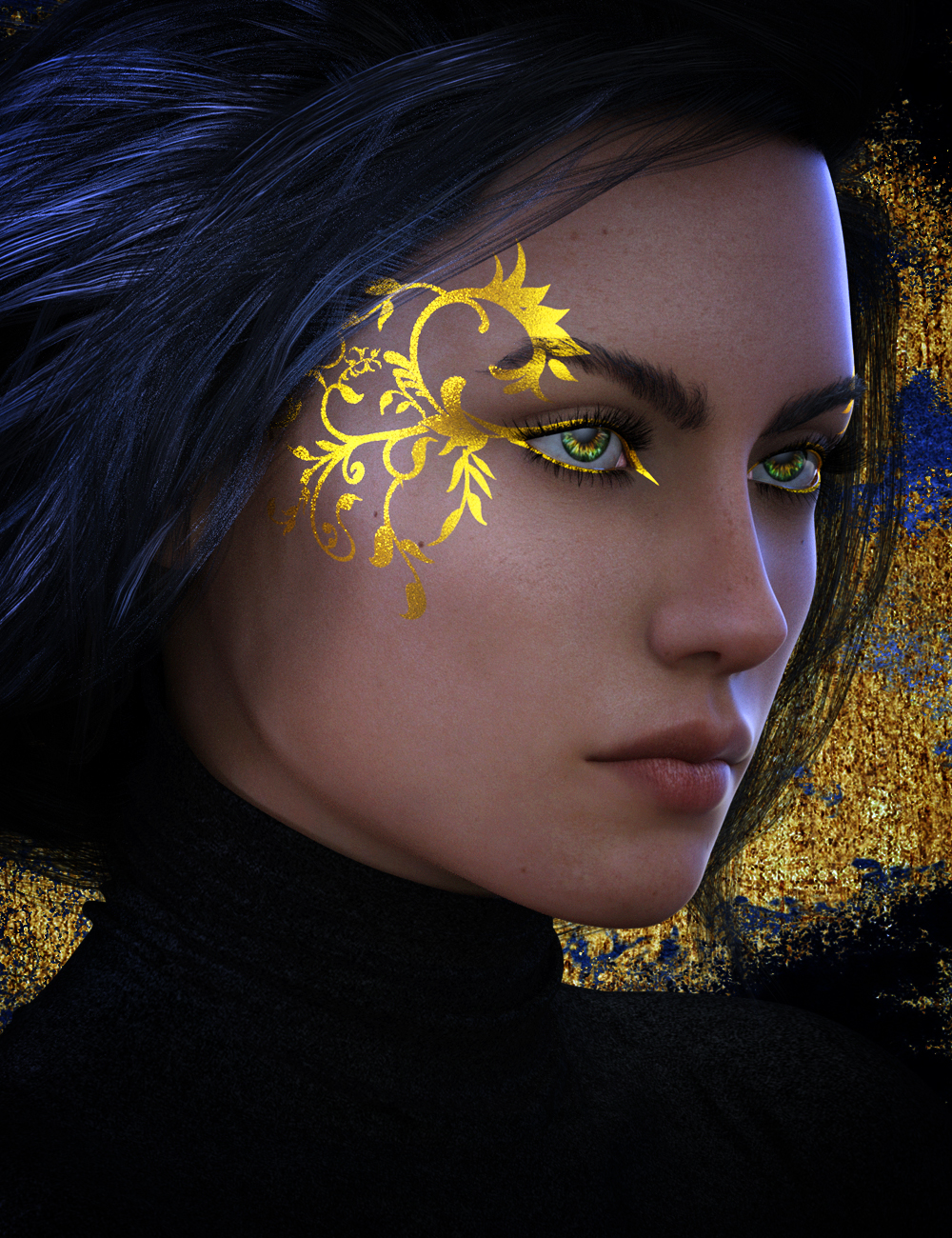 All That Glitters LIE Tattoos by: gypsyangel, 3D Models by Daz 3D