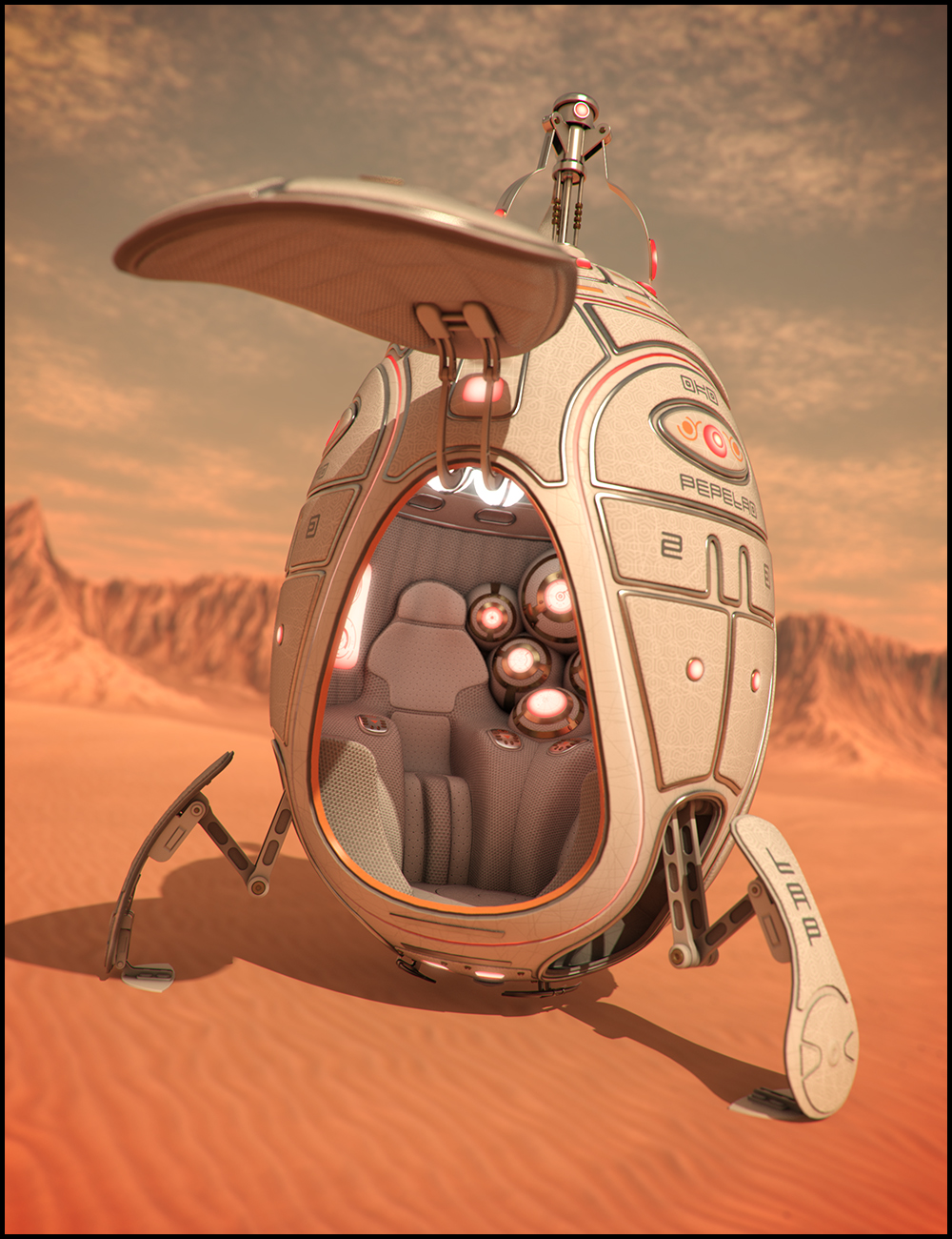Nomad Module 2 Iray Addon by: , 3D Models by Daz 3D