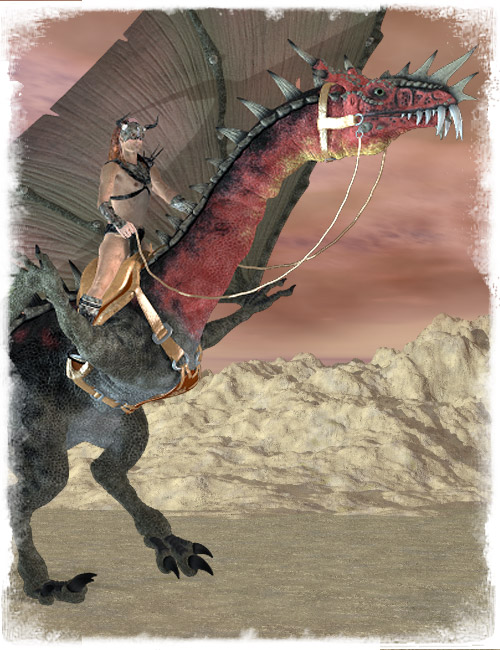 ForkHorn Dragon Tack by: Lyrra Madril, 3D Models by Daz 3D