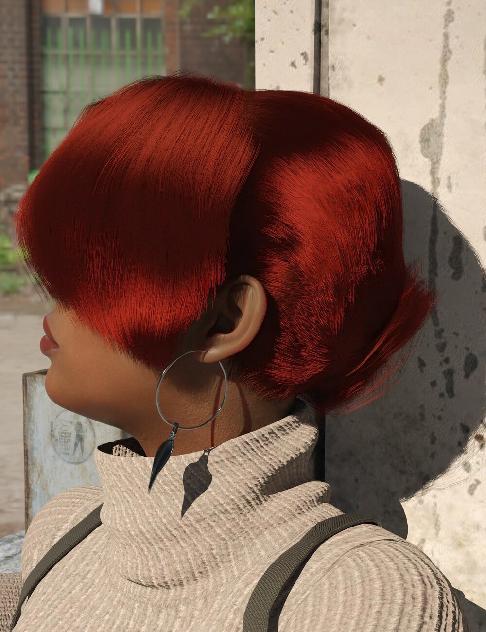 dForce Operator Hair for Genesis 8 Female(s) by: Sixus1 Media, 3D Models by Daz 3D