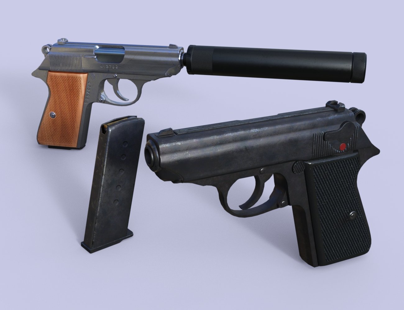 Spy Pistols Spy Pistols by: DzFire, 3D Models by Daz 3D