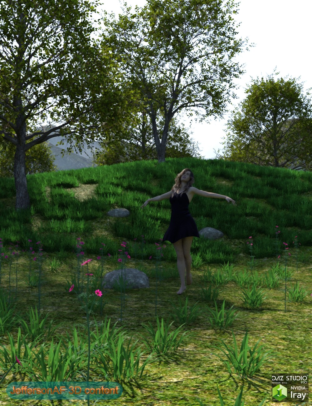 Grassy Hills by: JeffersonAF, 3D Models by Daz 3D