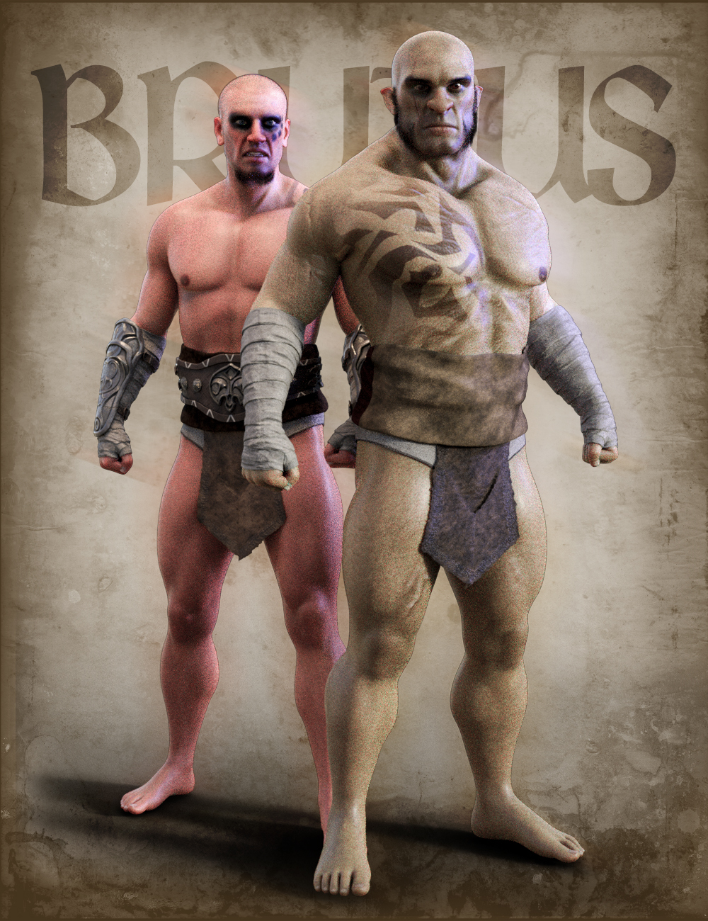 Brutus Orc & Human For Genesis 8 Male by: Matari3D, 3D Models by Daz 3D