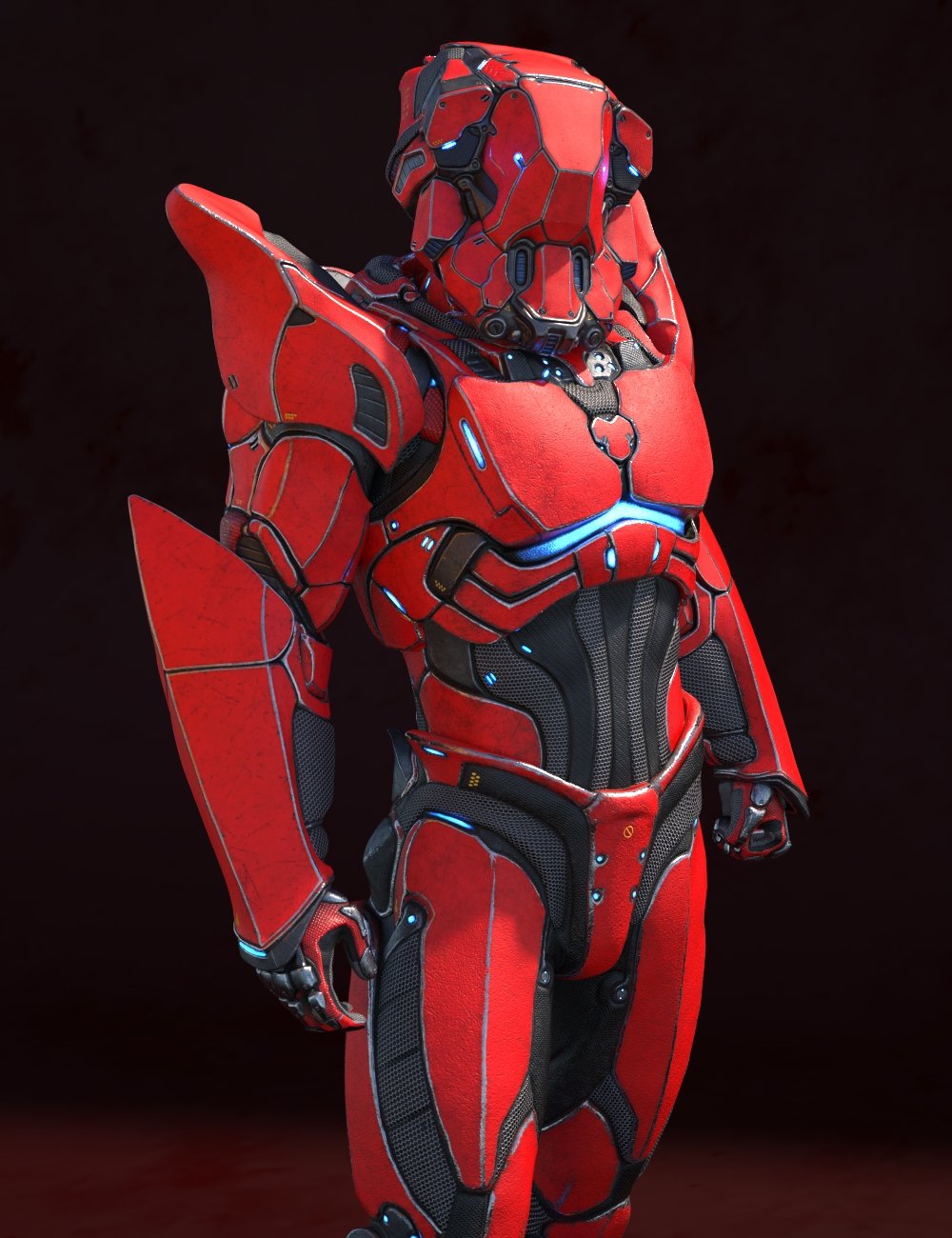 A.N.T.S. Armored Nano Tech Suit for Genesis 8 Male(s) by: Dajenksta, 3D Models by Daz 3D