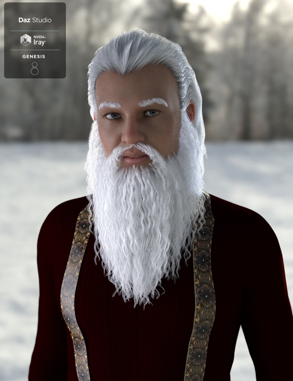 Ryanno Hair and Beard Set for Genesis 8 Male Ryanno Hair and Beard Set for Genesis 8 Male by: Neftis3D, 3D Models by Daz 3D