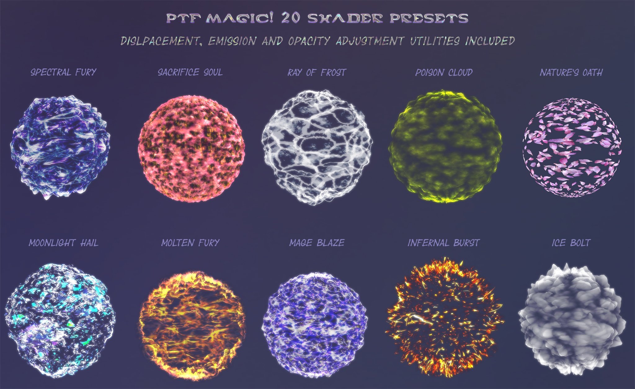 PTF Magic! Shaders and Wearables for Genesis 3 and 8 by: PixelTizzyFit, 3D Models by Daz 3D