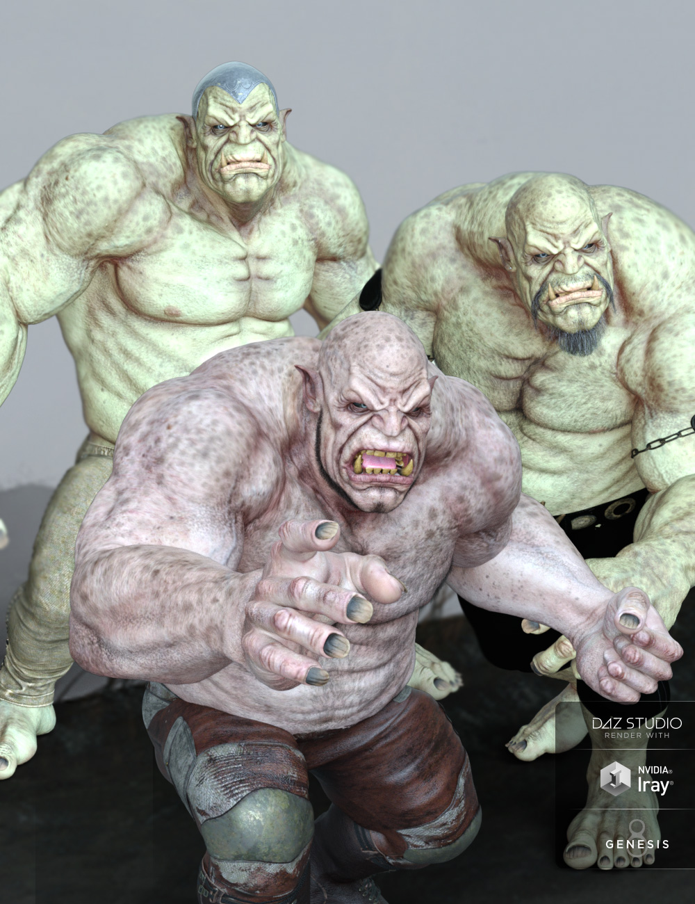 Beasty Poses for Ogre HD by: Muscleman, 3D Models by Daz 3D