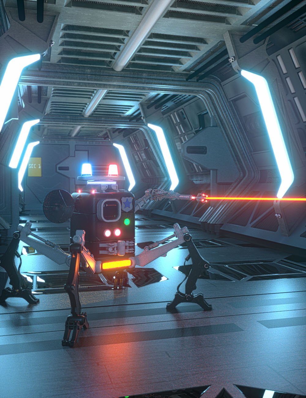 Modular Robot Kit Daz 3D