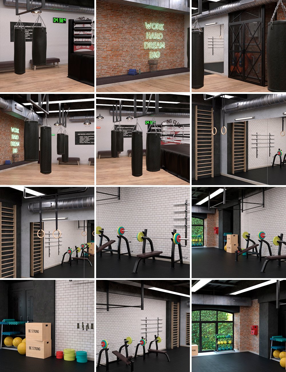 Boxing Club by: Dimidrol, 3D Models by Daz 3D
