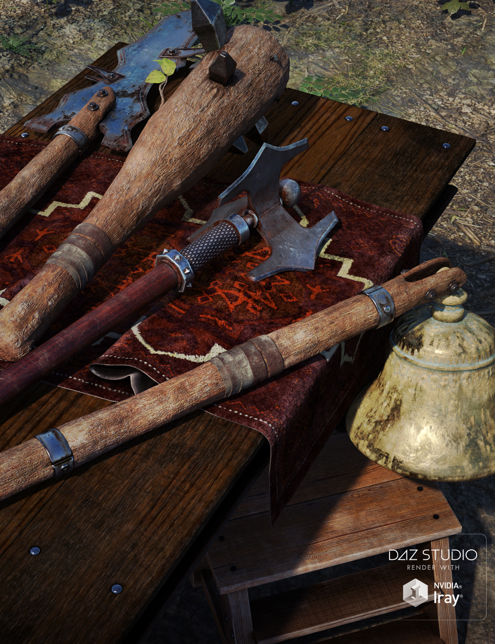 Brutal Weapons for Ogre HD by: E-Arkham, 3D Models by Daz 3D