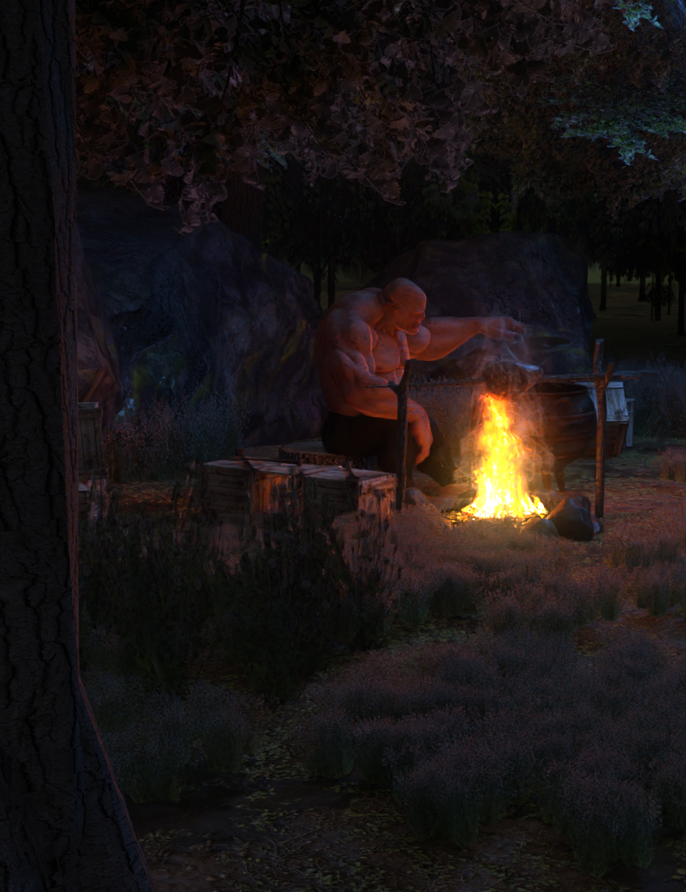 Forest Camp by: RavenLoor, 3D Models by Daz 3D