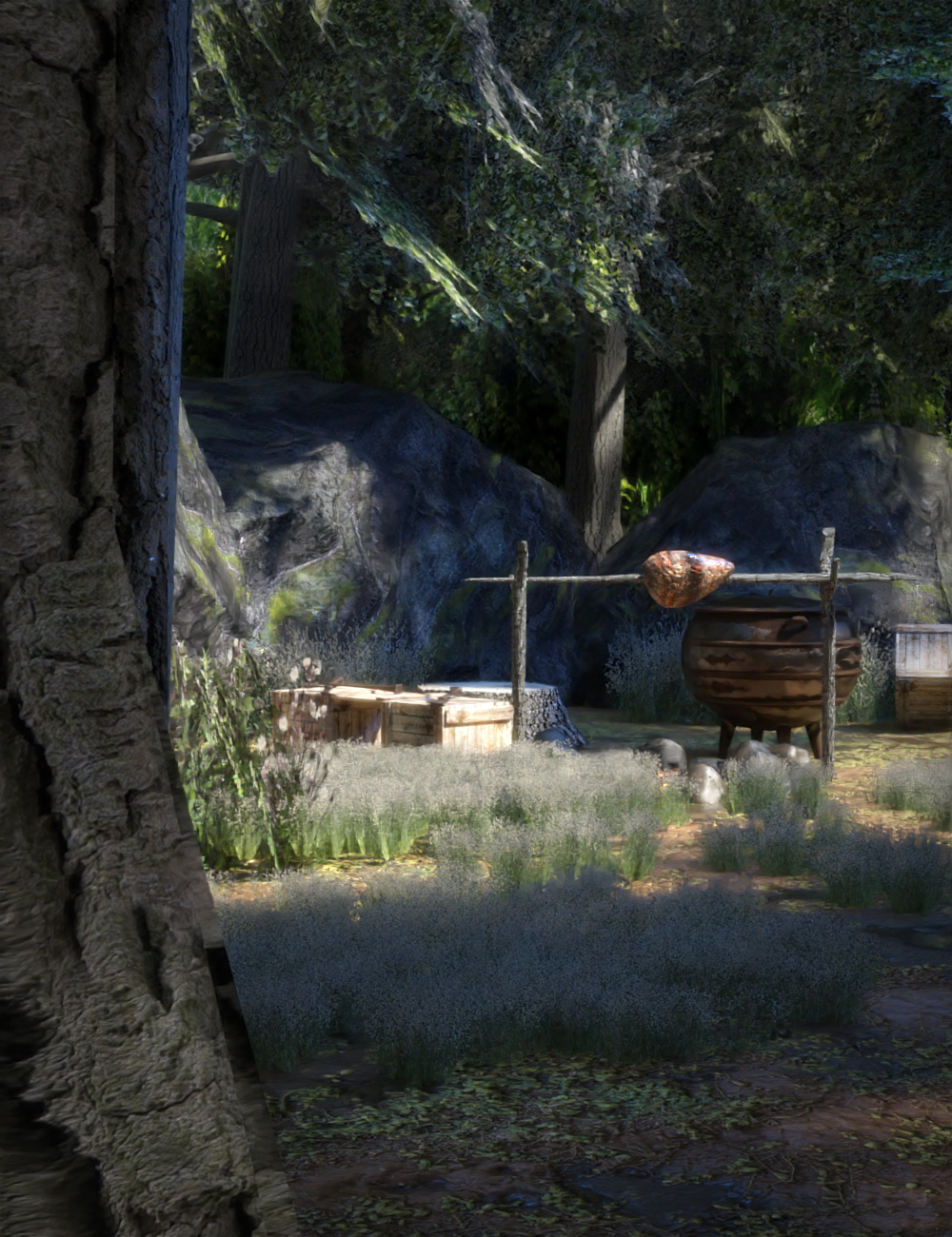 Forest Camp by: RavenLoor, 3D Models by Daz 3D