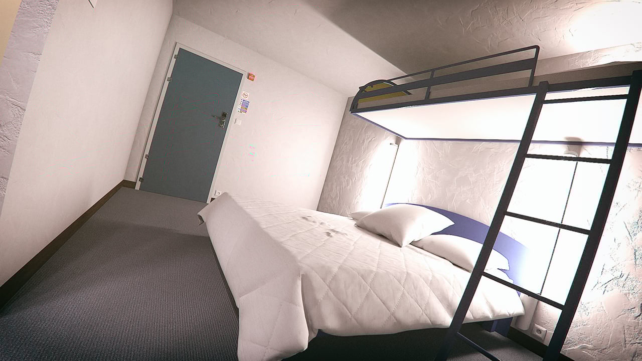 Hotel Bunk Bed Room Hotel Bunk Bed Room by: Mely3D, 3D Models by Daz 3D