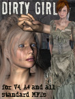 Dirty Girl by: Marieah, 3D Models by Daz 3D