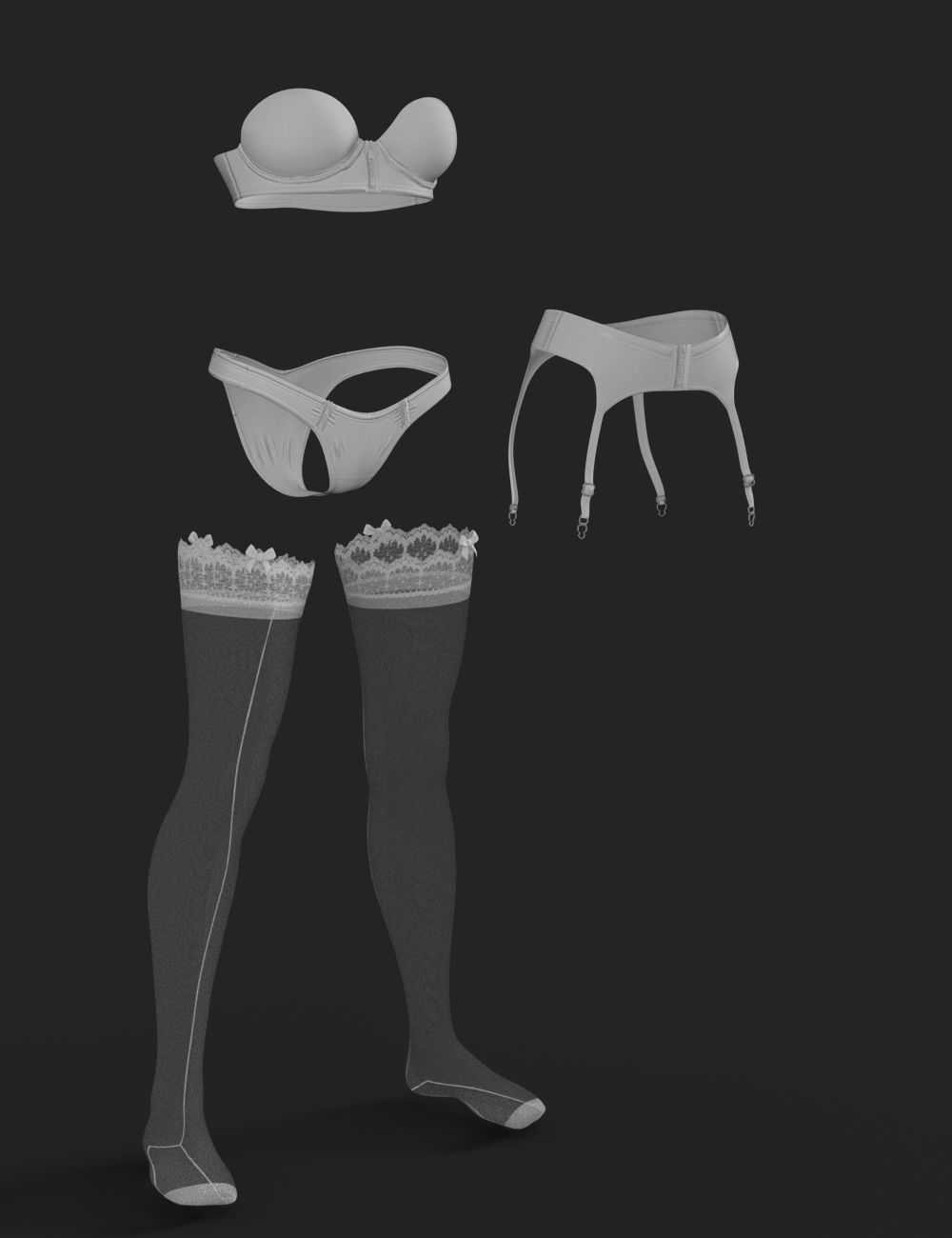 X-Fashion Cute Lingerie for Genesis 8 Female(s) by: xtrart-3d, 3D Models by Daz 3D