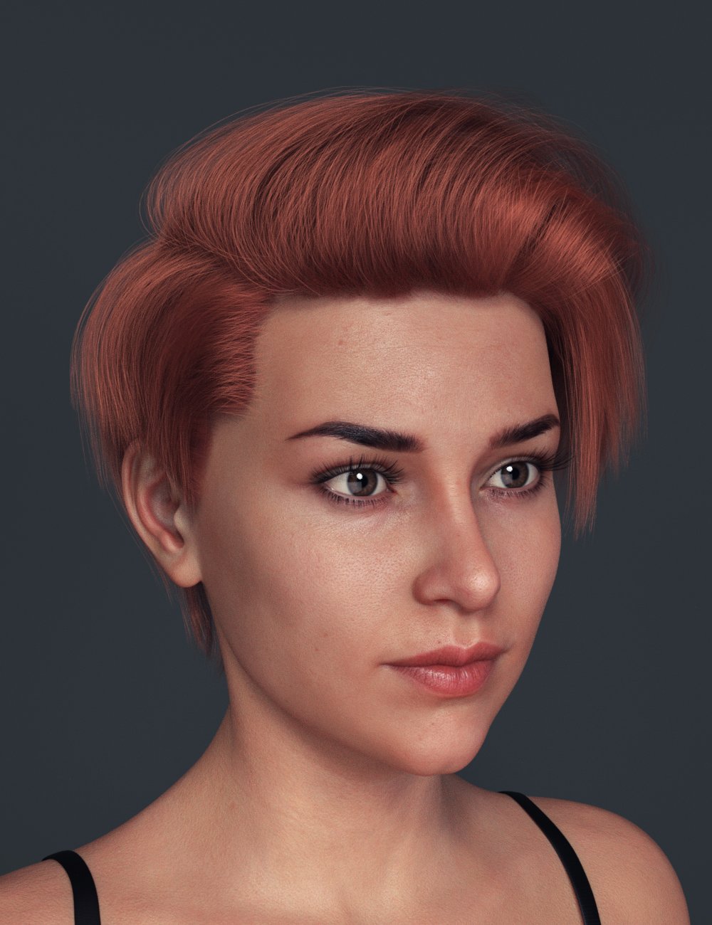 Qu Hair for Genesis 8 Female(s) by: Sprite, 3D Models by Daz 3D