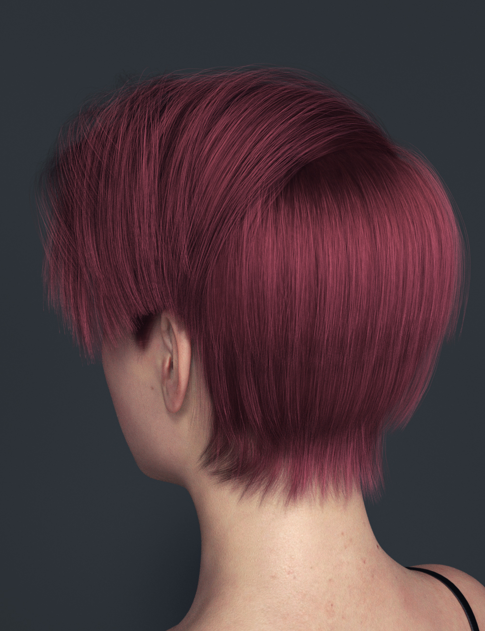 Qu Hair for Genesis 8 Female(s) by: Sprite, 3D Models by Daz 3D