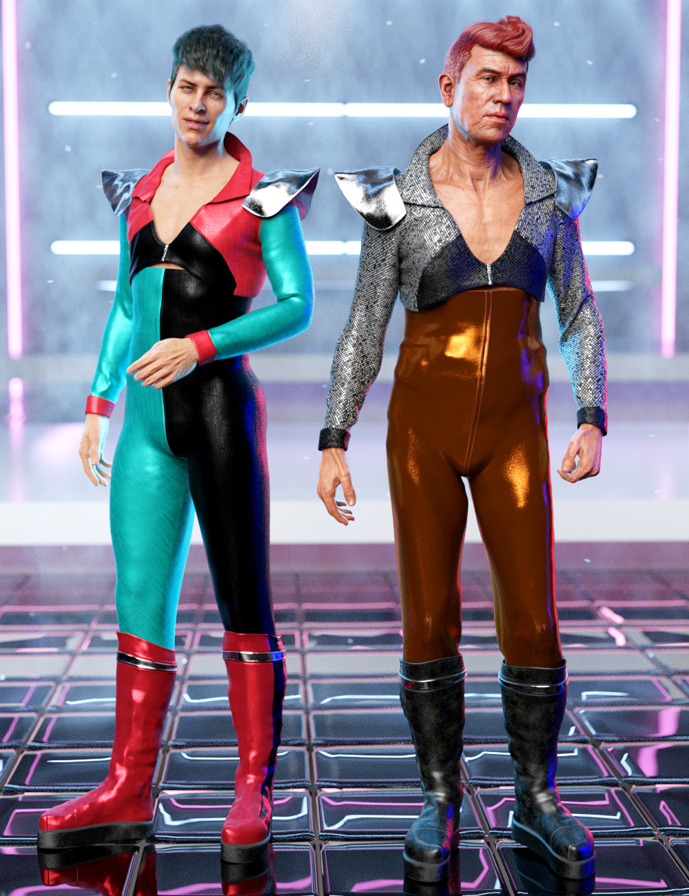dForce MoonAge Outfit Textures by: Moonscape GraphicsSade, 3D Models by Daz 3D