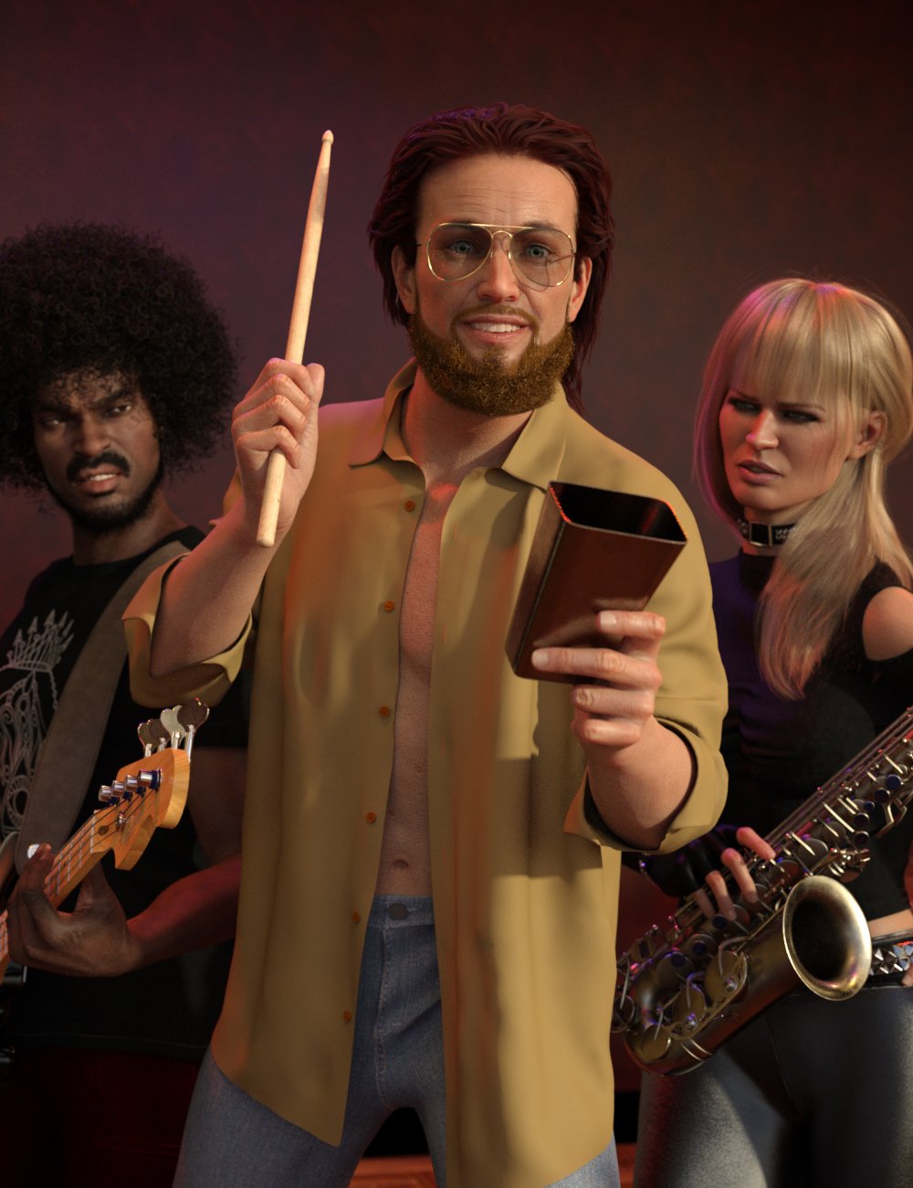 More Cowbell! for Genesis 8 Male by: Protozoon, 3D Models by Daz 3D