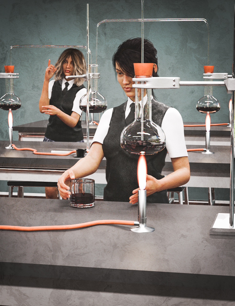 Chemistry Classroom by: Serum, 3D Models by Daz 3D