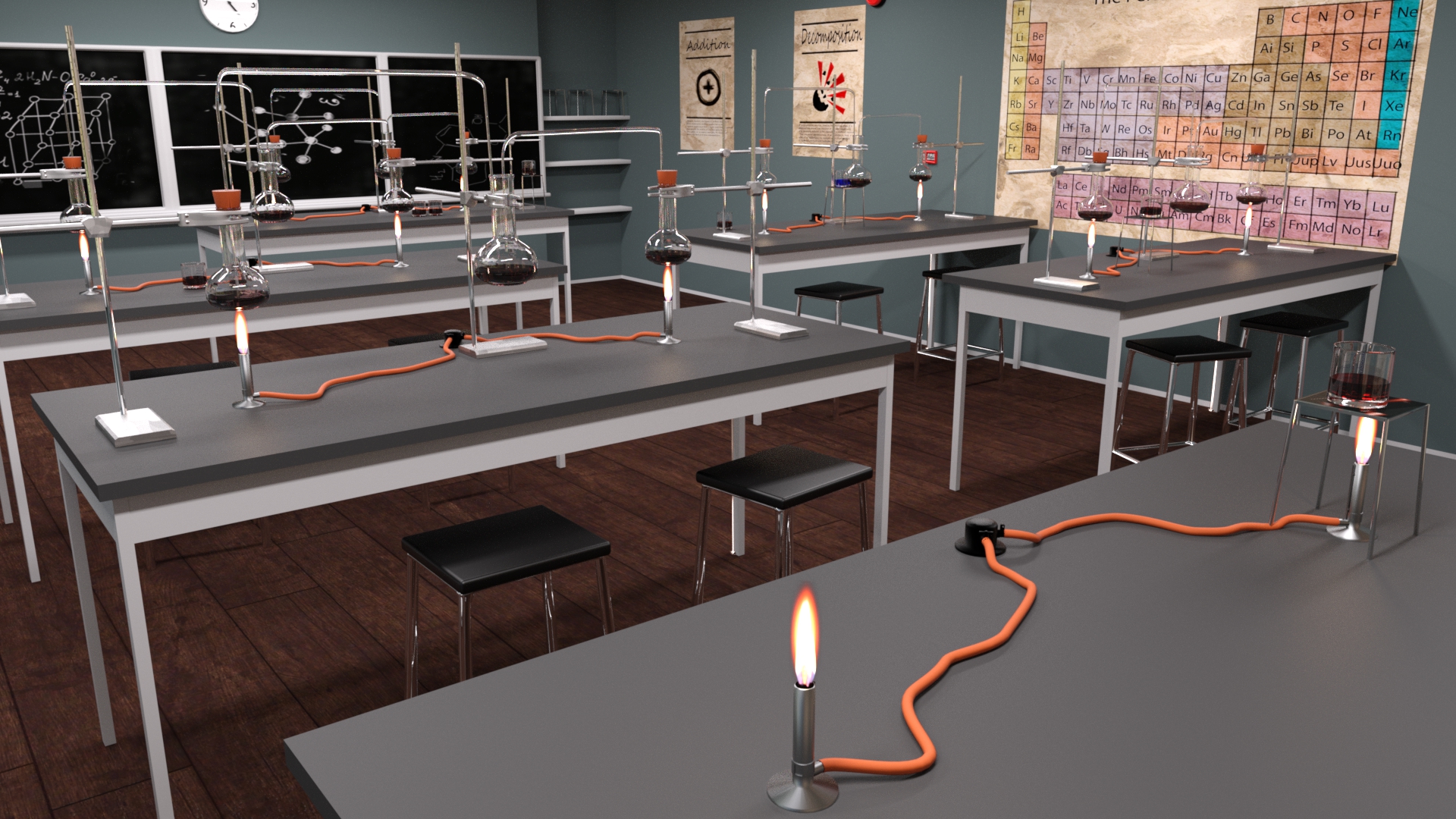 Chemistry Classroom by: Serum, 3D Models by Daz 3D
