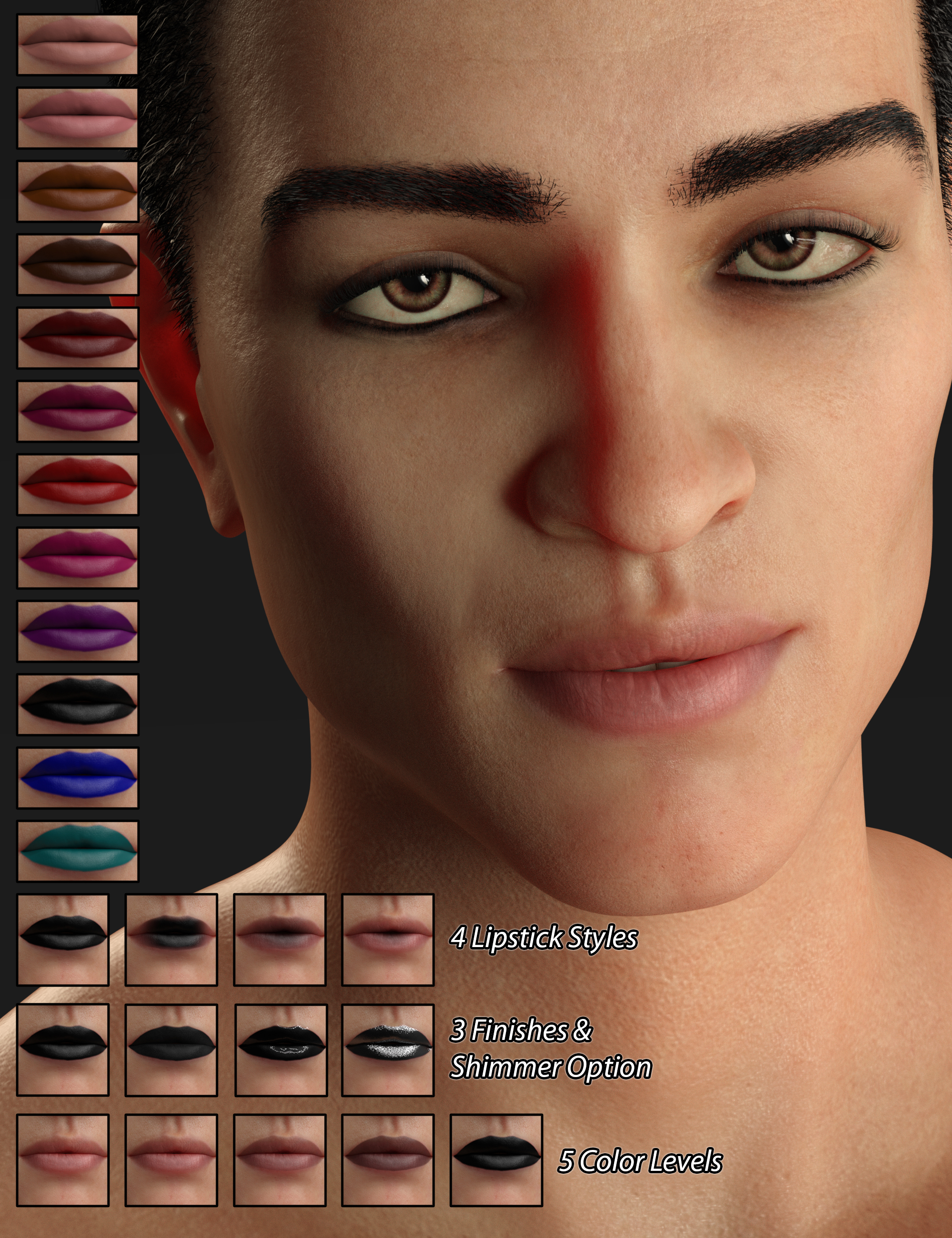 CC Zophael for Genesis 8 Male by: ChangelingChick, 3D Models by Daz 3D