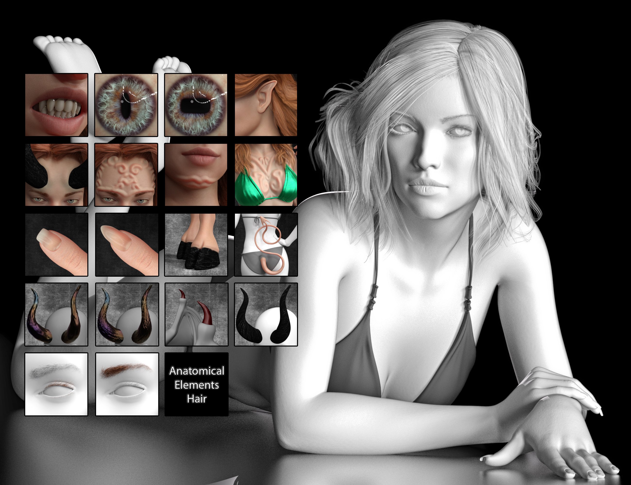 CC Avandrael for Genesis 8 Female by: ChangelingChick, 3D Models by Daz 3D