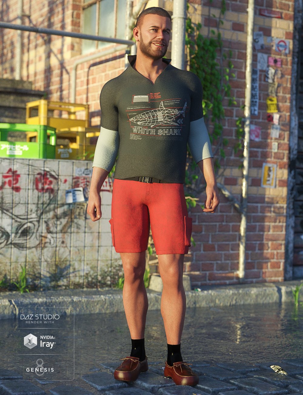 Casual Guy : Easy Going by: Moonscape GraphicsSade, 3D Models by Daz 3D