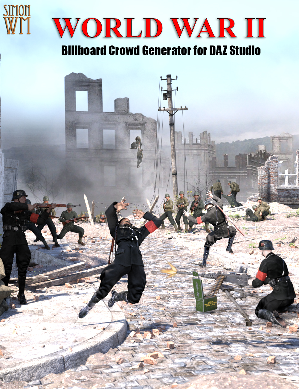 Billboard Crowd Generator: World War II by: SimonWM, 3D Models by Daz 3D