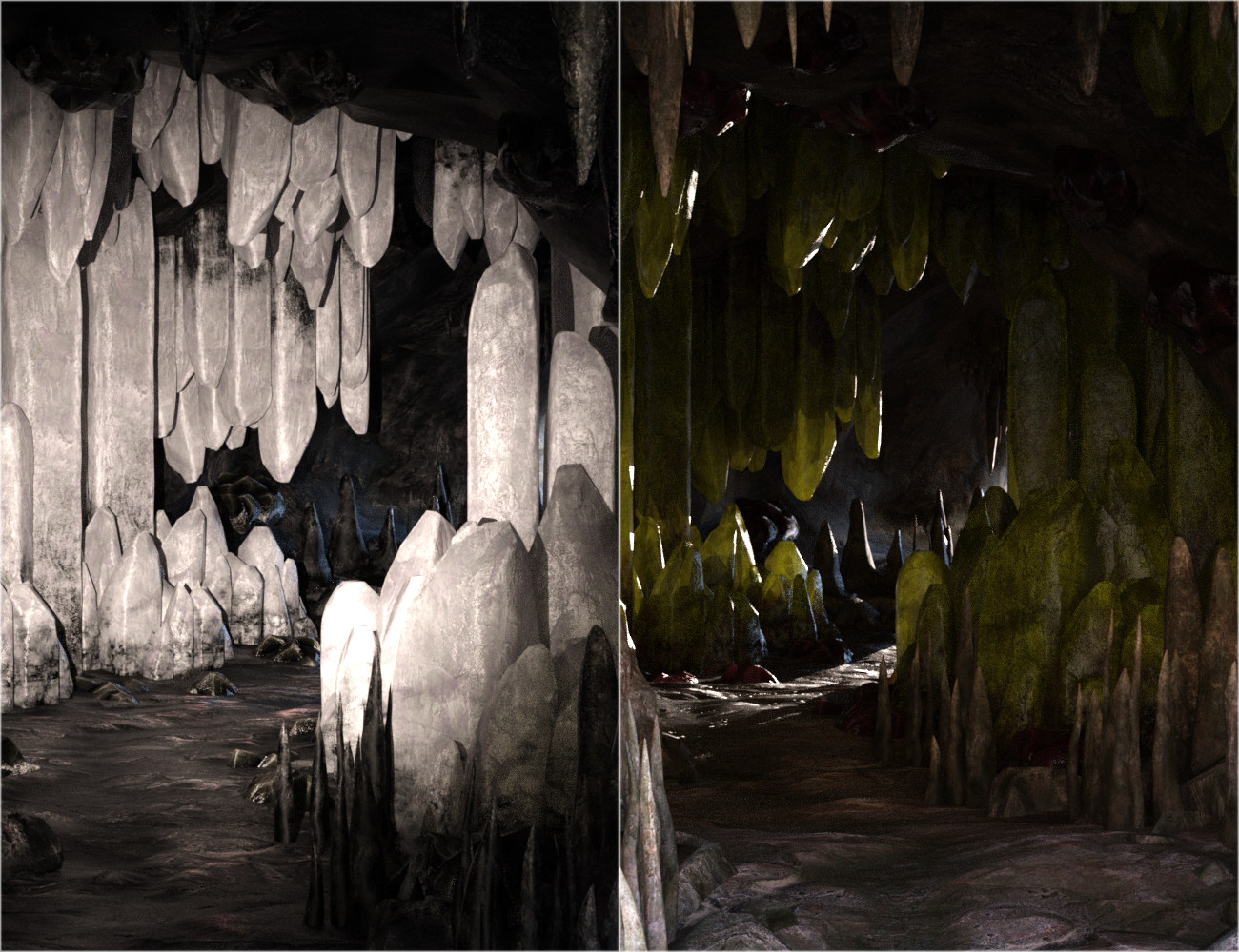 v176 Iray Crystal Cave by: vikike176, 3D Models by Daz 3D