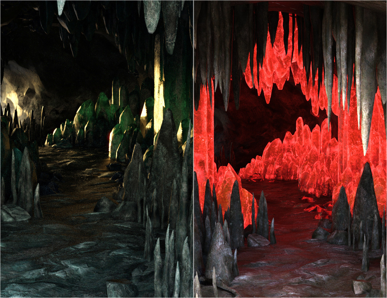 v176 Iray Crystal Cave by: vikike176, 3D Models by Daz 3D