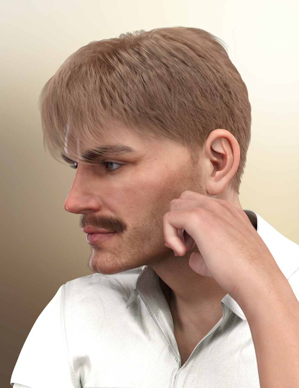 dForce Shy Style Hair for Genesis 8 by: RedzStudio, 3D Models by Daz 3D