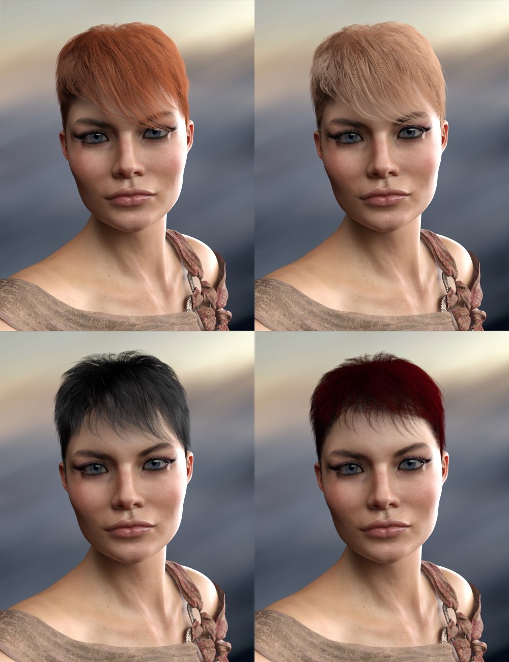 dForce Shy Style Hair for Genesis 8 dForce Shy Style Hair for Genesis 8 by: RedzStudio, 3D Models by Daz 3D